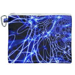 Lines Flash Light Mystical Fantasy Canvas Cosmetic Bag (XXL)