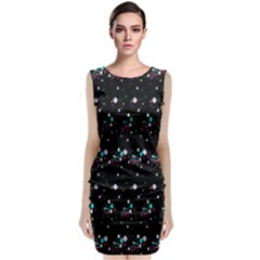 Galaxy Stars Sleeveless Velvet Midi Dress by Sparkle