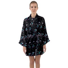 Galaxy Stars Long Sleeve Satin Kimono by Sparkle