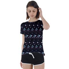 Galaxy Stars Short Sleeve Foldover Tee