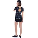 Galaxy Stars Back Circle Cutout Sports Tee View2