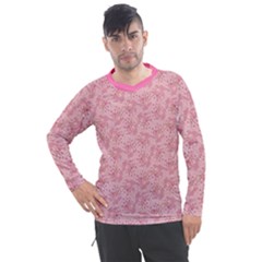 Cat With Violin Pattern Men s Pique Long Sleeve Tee