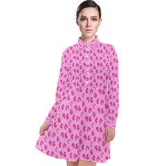 Rose Petals Long Sleeve Chiffon Shirt Dress by Sparkle