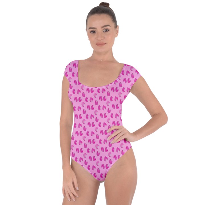 Rose Petals Short Sleeve Leotard 