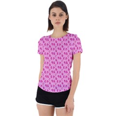 Rose Petals Back Cut Out Sport Tee