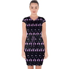 Galaxy Unicorns Capsleeve Drawstring Dress  by Sparkle