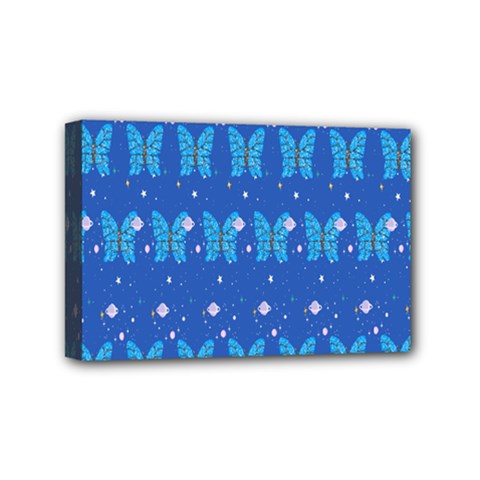 Glitter Butterfly Mini Canvas 6  X 4  (stretched) by Sparkle