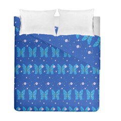 Glitter Butterfly Duvet Cover Double Side (full/ Double Size) by Sparkle