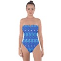 Glitter Butterfly Tie Back One Piece Swimsuit View1