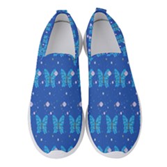 Glitter Butterfly Women s Slip On Sneakers by Sparkle