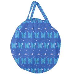 Glitter Butterfly Giant Round Zipper Tote by Sparkle