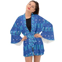 Glitter Butterfly Long Sleeve Kimono by Sparkle