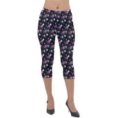 Galaxy Cats Lightweight Velour Capri Leggings  by Sparkle