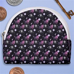 Galaxy Cats Horseshoe Style Canvas Pouch