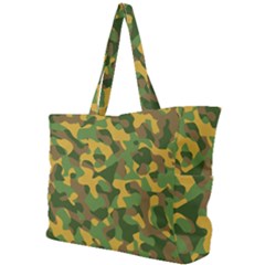 Yellow Green Brown Camouflage Simple Shoulder Bag