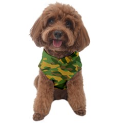 Yellow Green Brown Camouflage Dog Sweater