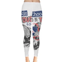 Choose To Be Tough & Chill Leggings  by Bigfootshirtshop