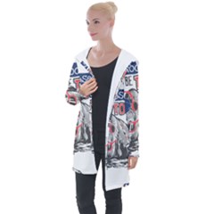 Choose To Be Tough & Chill Longline Hooded Cardigan