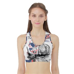 Choose To Be Tough & Chill Sports Bra With Border