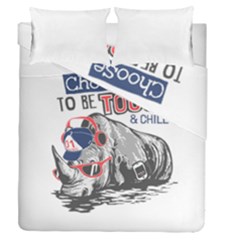 Choose To Be Tough & Chill Duvet Cover Double Side (queen Size)