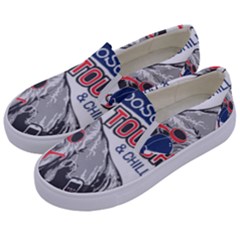 Choose To Be Tough & Chill Kids  Canvas Slip Ons by Bigfootshirtshop