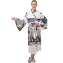 Choose To Be Tough & Chill Maxi Velour Kimono View1