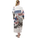 Choose To Be Tough & Chill Maxi Velour Kimono View2