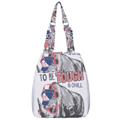 Choose To Be Tough & Chill Center Zip Backpack by Bigfootshirtshop