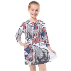 Choose To Be Tough & Chill Kids  Quarter Sleeve Shirt Dress