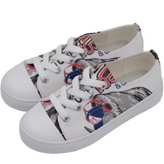 Choose To Be Tough & Chill Kids  Low Top Canvas Sneakers by Bigfootshirtshop