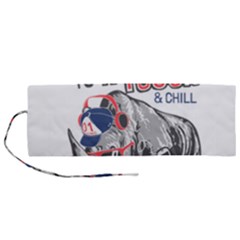 Choose To Be Tough & Chill Roll Up Canvas Pencil Holder (m) by Bigfootshirtshop