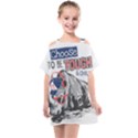 Choose To Be Tough & Chill Kids  One Piece Chiffon Dress View1