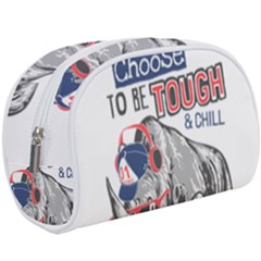 Choose To Be Tough & Chill Makeup Case (large) by Bigfootshirtshop