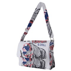 Choose To Be Tough & Chill Full Print Messenger Bag (m)