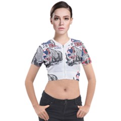 Choose To Be Tough & Chill Short Sleeve Cropped Jacket