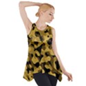 Black Yellow Brown Camouflage Pattern Side Drop Tank Tunic View1