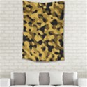 Black Yellow Brown Camouflage Pattern Small Tapestry View2