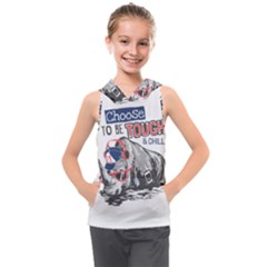 Choose To Be Tough & Chill Kids  Sleeveless Hoodie