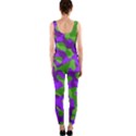 Purple and Green Camouflage One Piece Catsuit View2