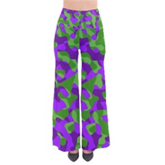 Purple and Green Camouflage So Vintage Palazzo Pants