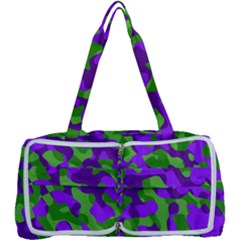 Purple and Green Camouflage Multi Function Bag