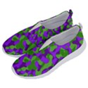 Purple and Green Camouflage No Lace Lightweight Shoes View2