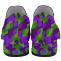 Purple and Green Camouflage Women Slip On Heel Loafers View4