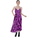 Dark Purple Camouflage Pattern Tie Back Maxi Dress View1