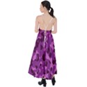 Dark Purple Camouflage Pattern Tie Back Maxi Dress View2