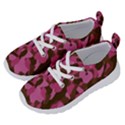 Pink and Brown Camouflage Running Shoes View2