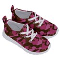 Pink and Brown Camouflage Running Shoes View3