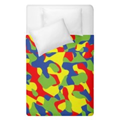 Colorful Rainbow Camouflage Pattern Duvet Cover Double Side (single Size)