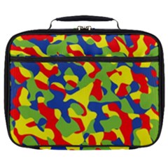 Colorful Rainbow Camouflage Pattern Full Print Lunch Bag by SpinnyChairDesigns