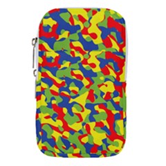 Colorful Rainbow Camouflage Pattern Waist Pouch (small)